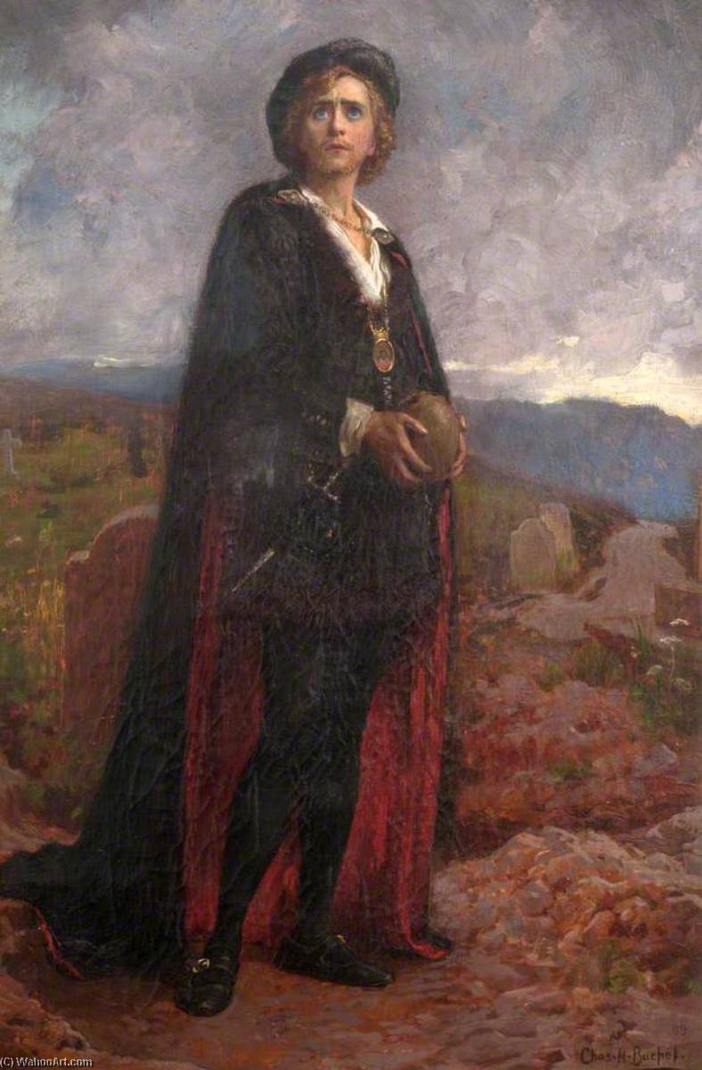 Herbert Tree As Hamlet — Charles A Buchel