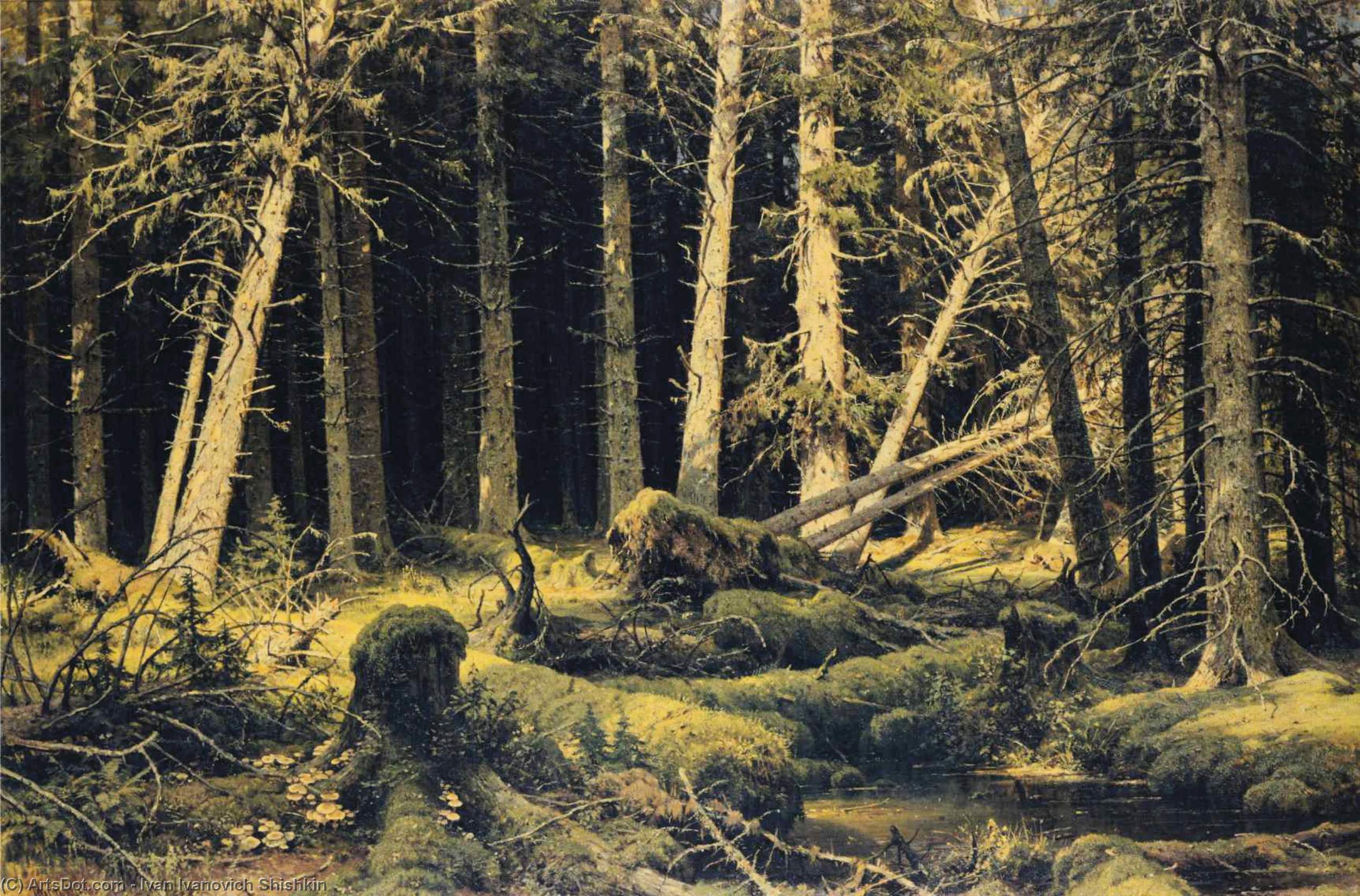 Wind Fallen Trees — Иван Шишкин