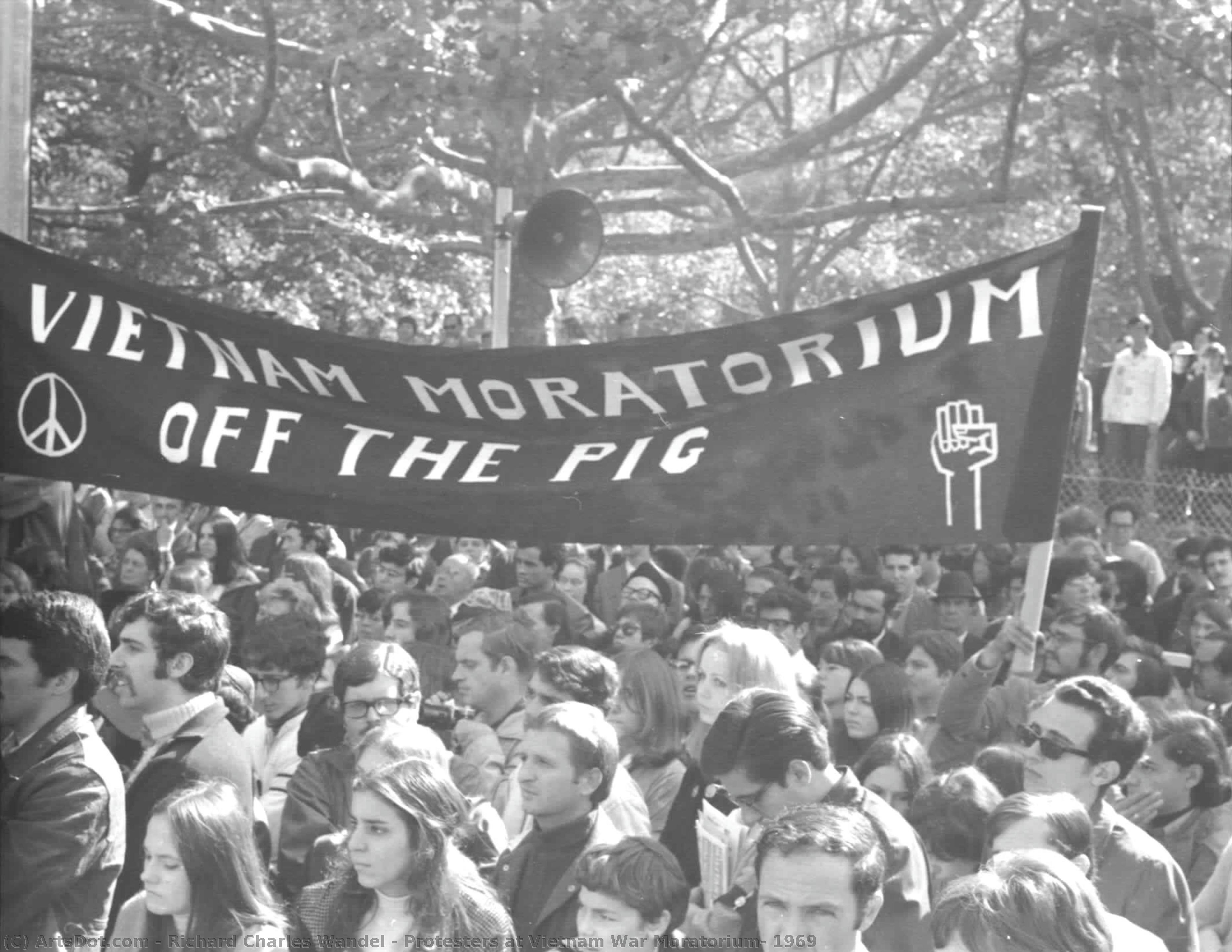 Protesters At Vietnam War Moratorium, 1969 — Richard Charles Wandel