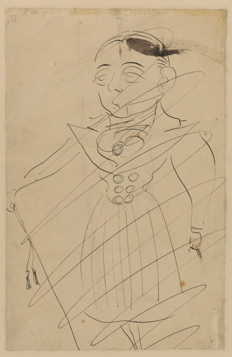 Caricature Of A Man In A Frock Coat — Sir Max Beerbohm