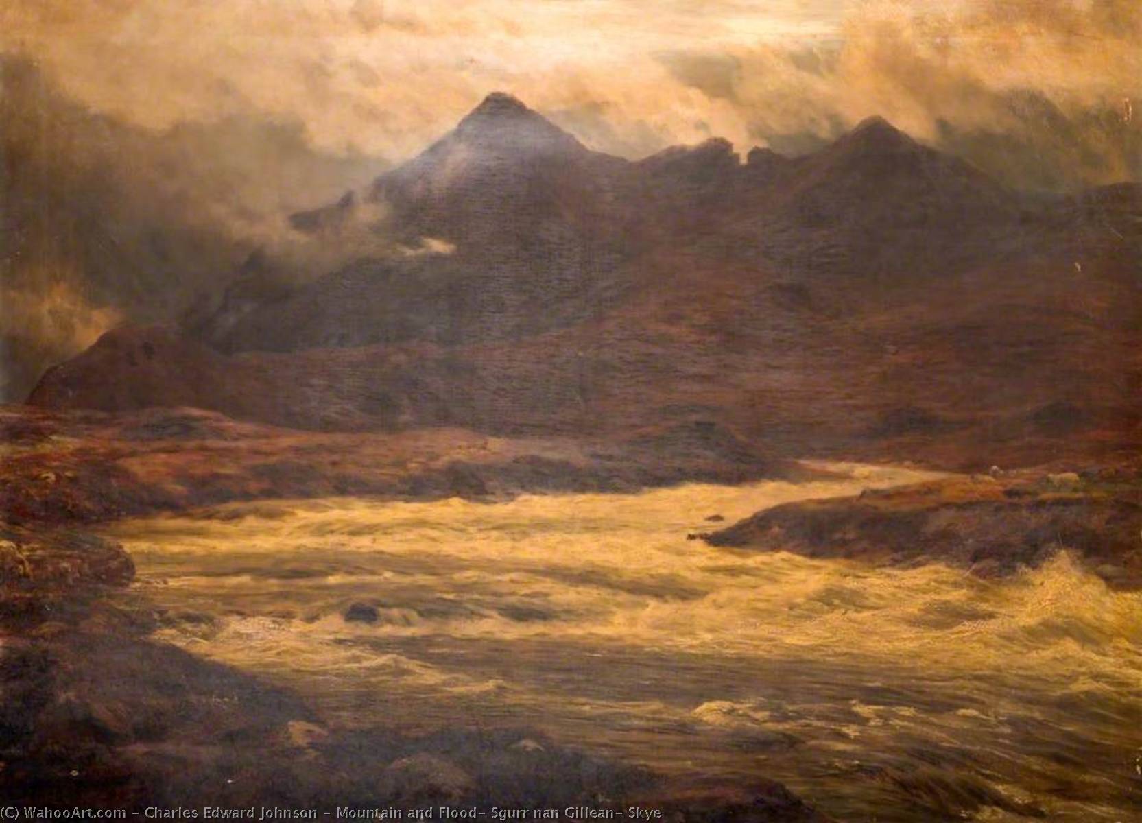 Mountain And Flood, Sgurr Nan Gillean, Skye — Charles Edward Johnson