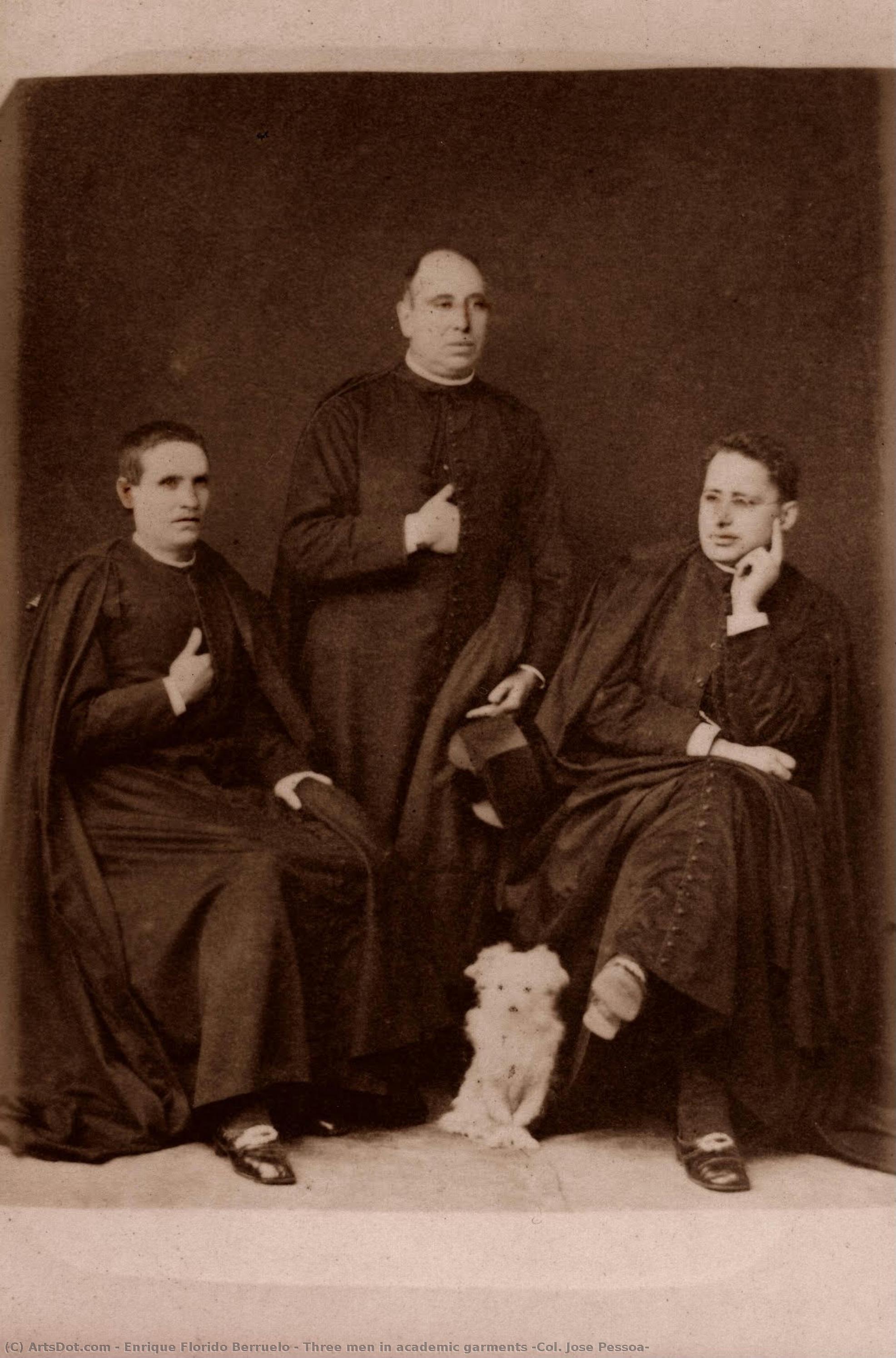 Three Men In Academic Garments (col. Jose Pessoa) — Enrique Florido Berruelo