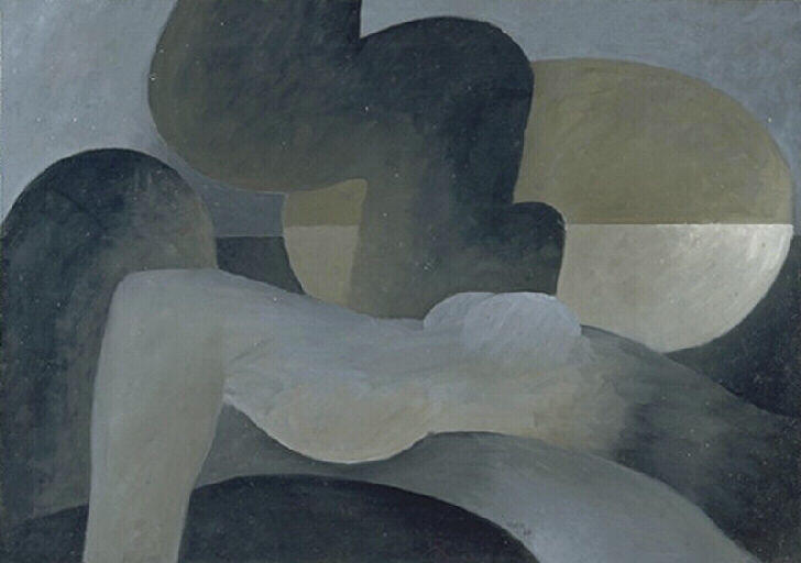 Large Reclining Nude — Хуан Грис