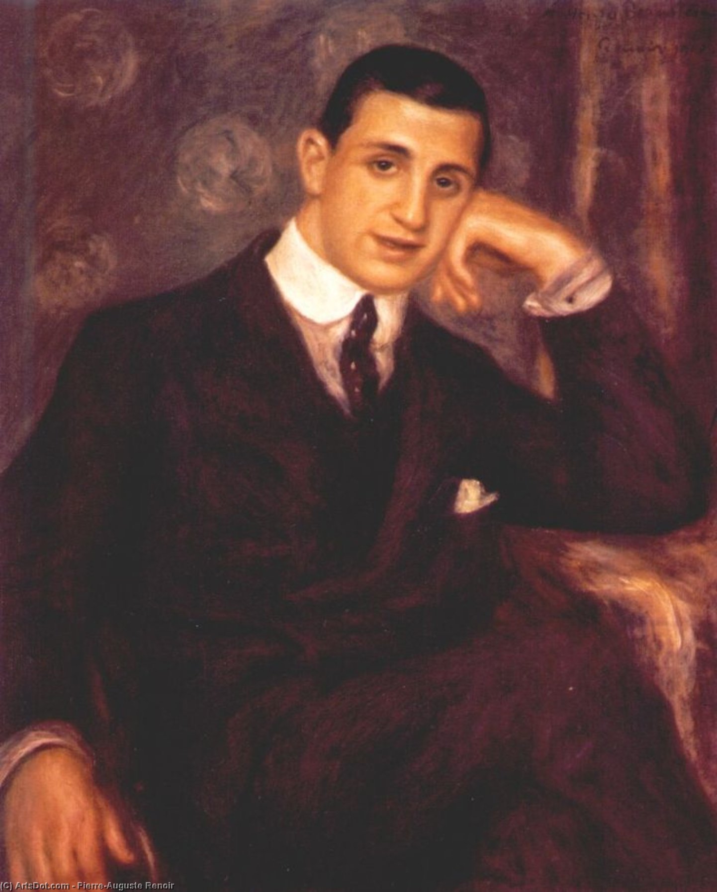 Portrait Of Henry Bernstein — Pierre-auguste Renoir