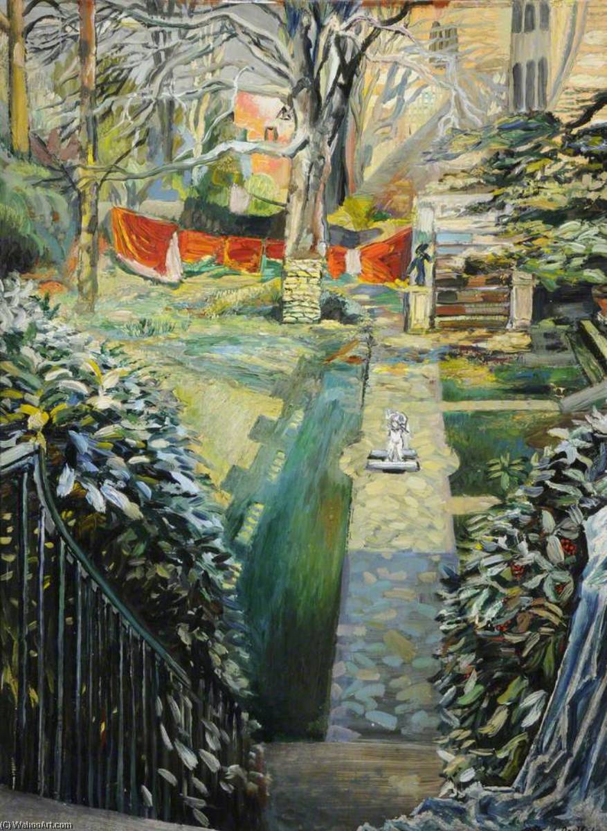 Airing Curtains, The Garden, Doughty House, Richmond — Francis Ferdinand Maurice Cook