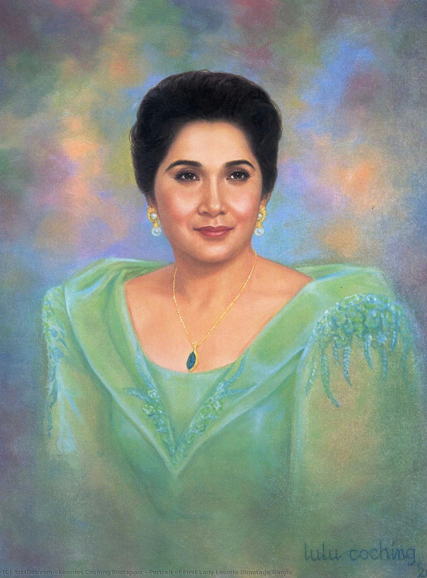 Portrait Of First Lady Leonila Dimataga Garcia — Lourdes Coching Rodriguez