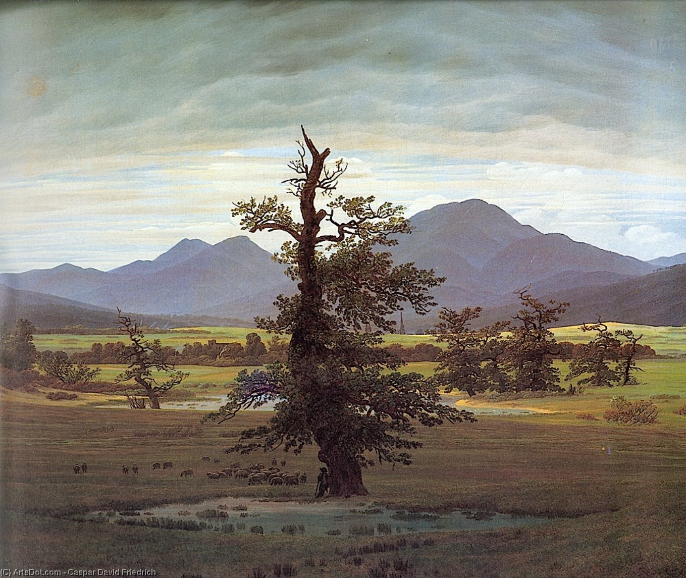 Landscape With Solitary Tree — Каспар Давид Фридрих