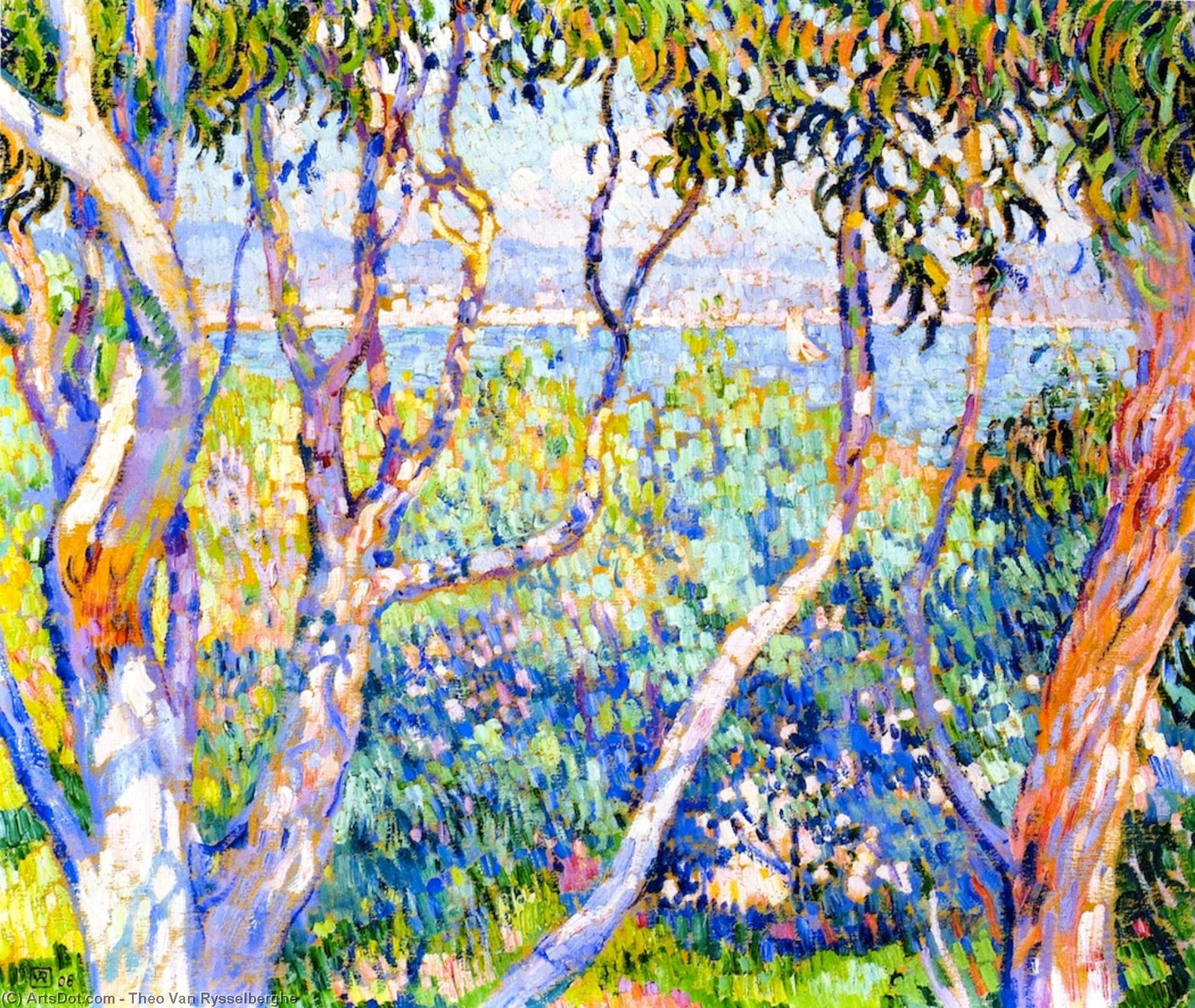 Eucalyptus, At Saint-tropez — Theo Van Rysselberghe
