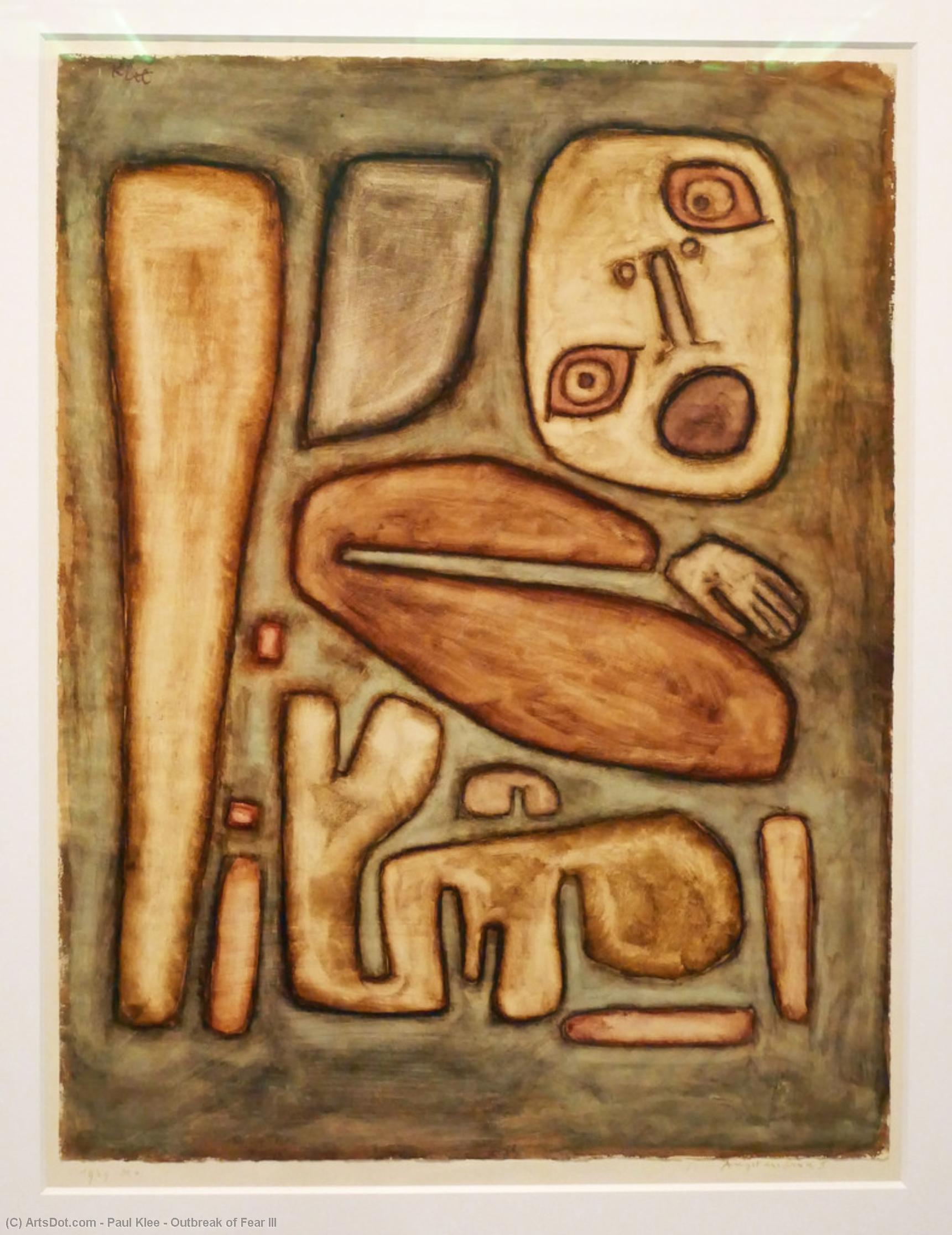 La Erupción Del Miedo Iii — Paul Klee