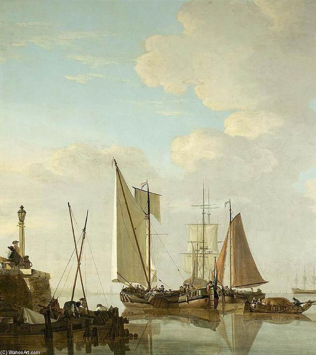 Two Boeiers And A Cat Under Sail — Jacob Van Strij Dordrecht
