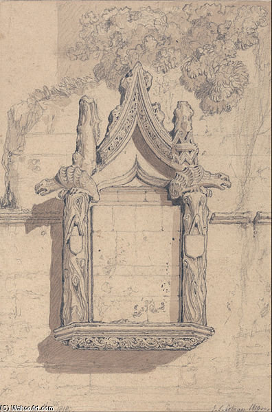 Sculpture Upon A House On The North Side Of The Cathedral At Bayeux — John Sell Cotman