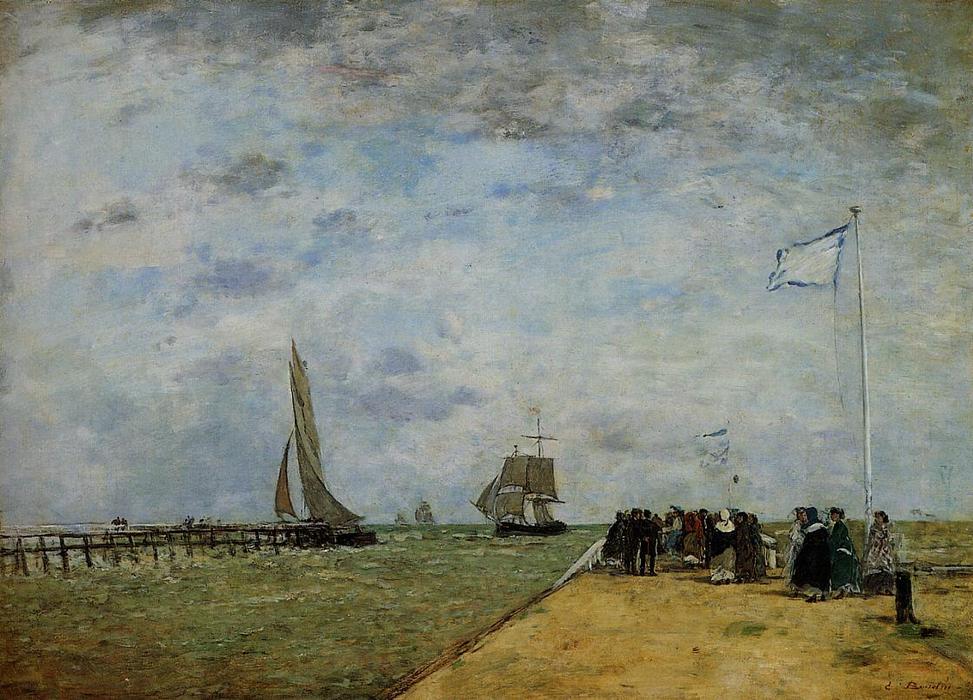 The Trouville Jetty — Eugène Louis Boudin