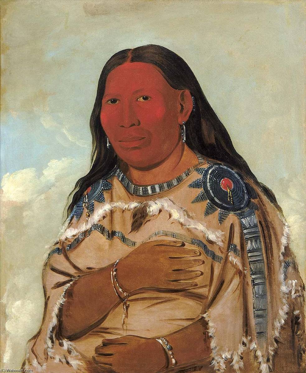 Wife Of Two Crows — George Catlin