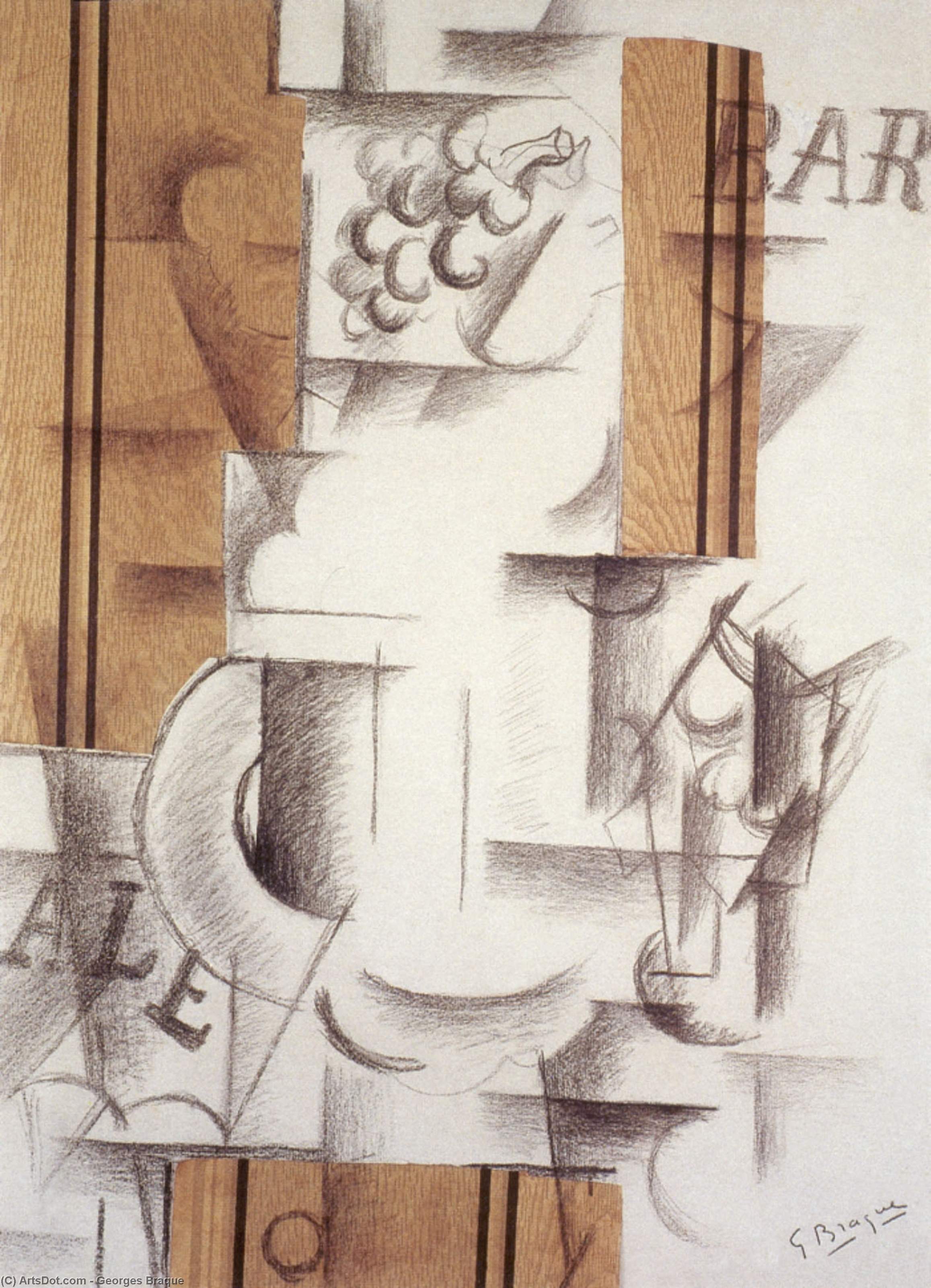 Fruitdish And Glass — Georges Braque