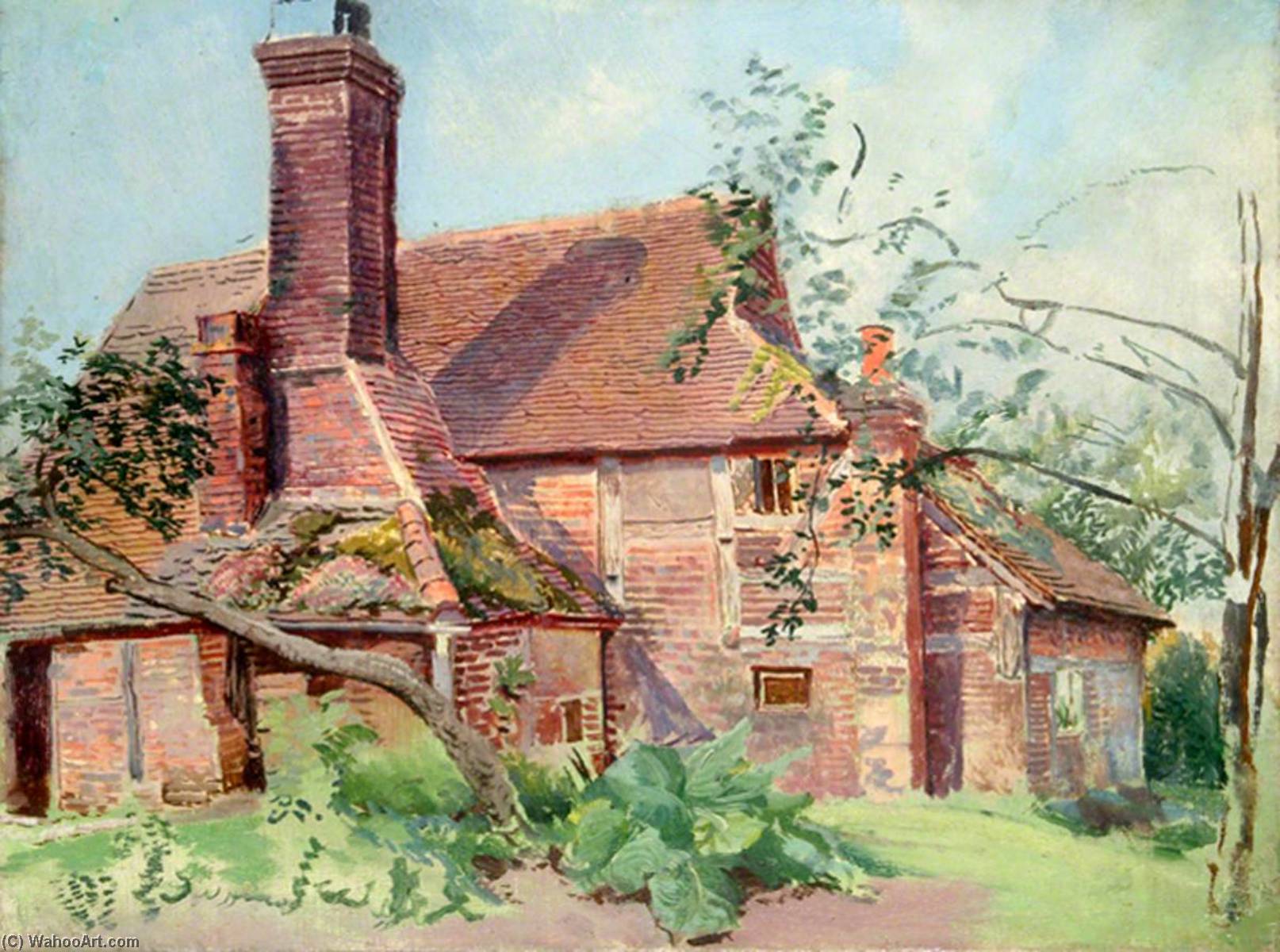 Exterior View Of Cottage At Outwood, Surrey — Ernest C Christie