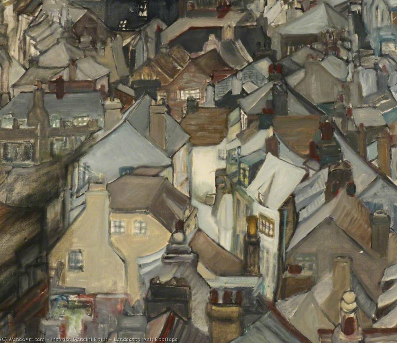Landscape With Rooftops — Maurice Mancini Roith