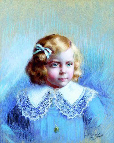 Jeune Enfant Au Ruban — Delphin Enjolras