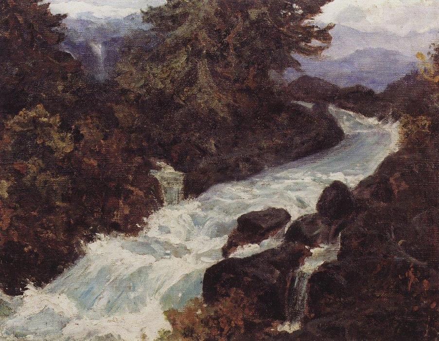 Waterfall — Vassily Dmitrievitch Polenov