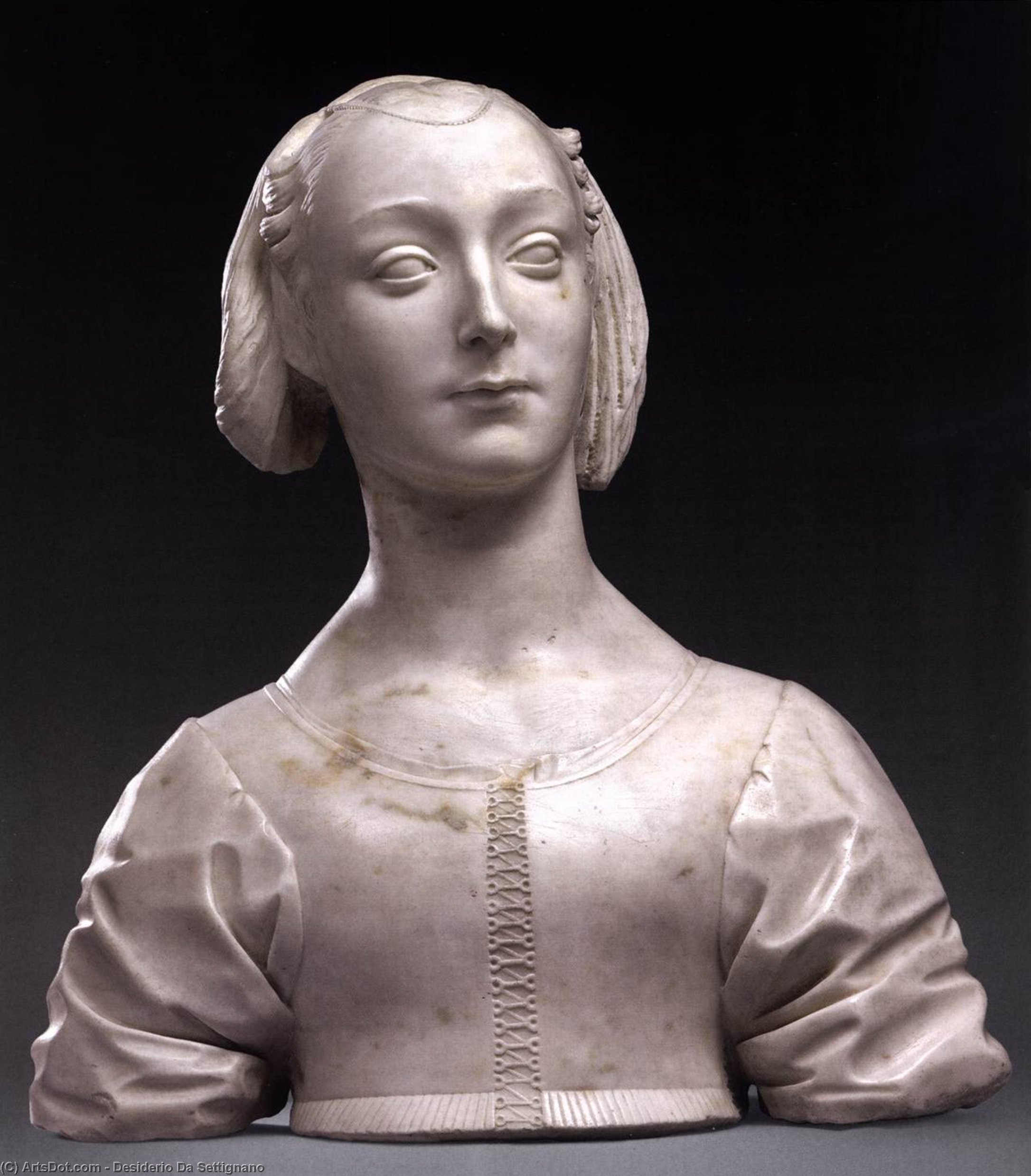 Portrait Of Marietta Strozzi — Desiderio Da Settignano