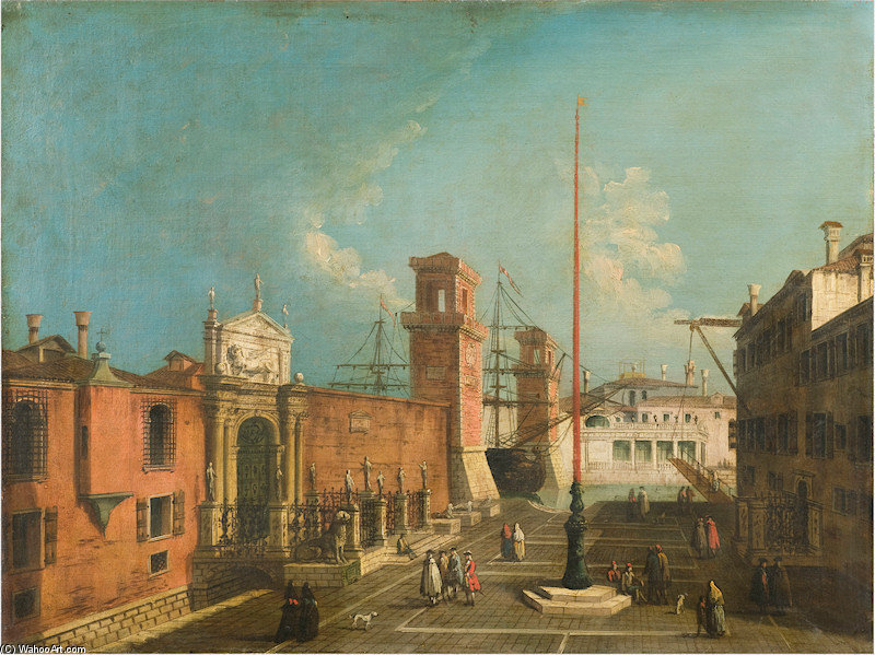 Veduta Del Campo E Delle Porte Dell'arsenale — Francesco Albotto
