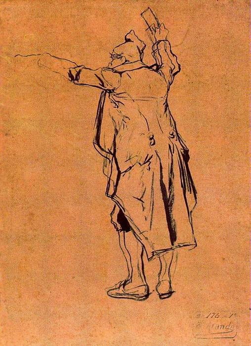 Study For ''un Concierto Ante Su Eminencia'' — José Jiménez Aranda