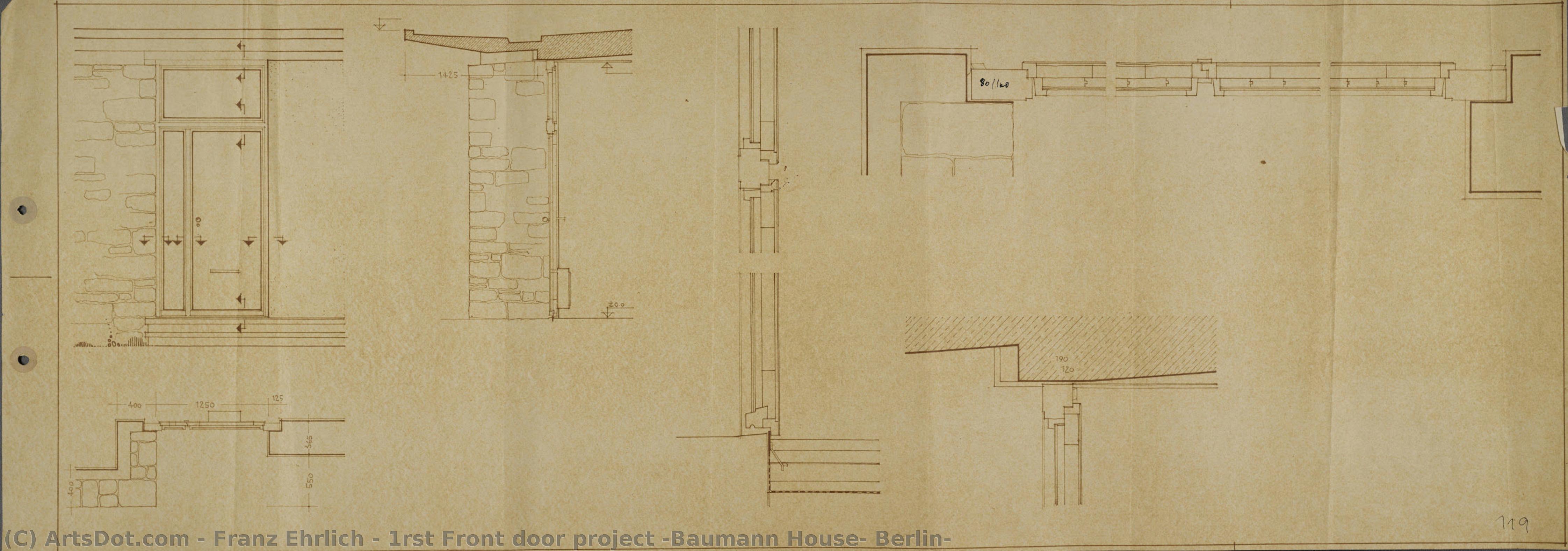 1rst Front Door Project (baumann House, Berlin) — Franz Ehrlich