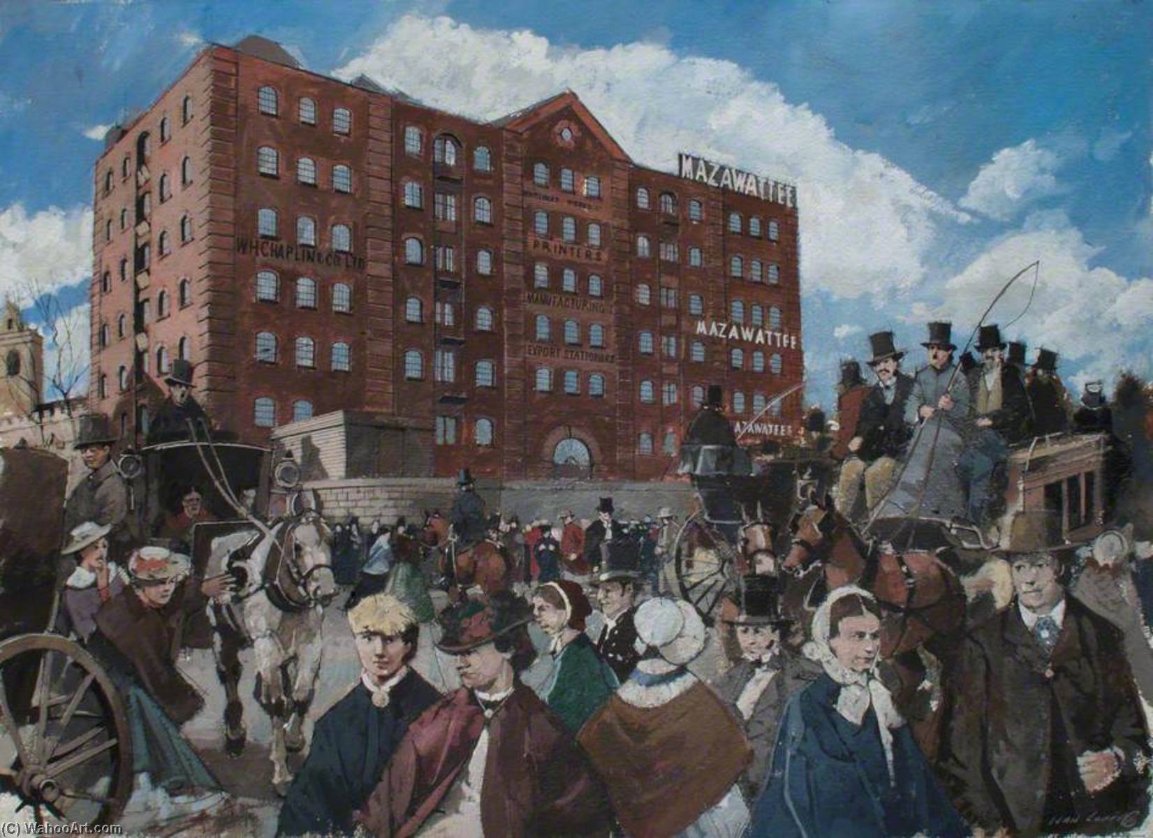 Reconstructed View Of The Mazawattee Tea Warehouse On Tower Hill, C.1860 — Ivan Lapper