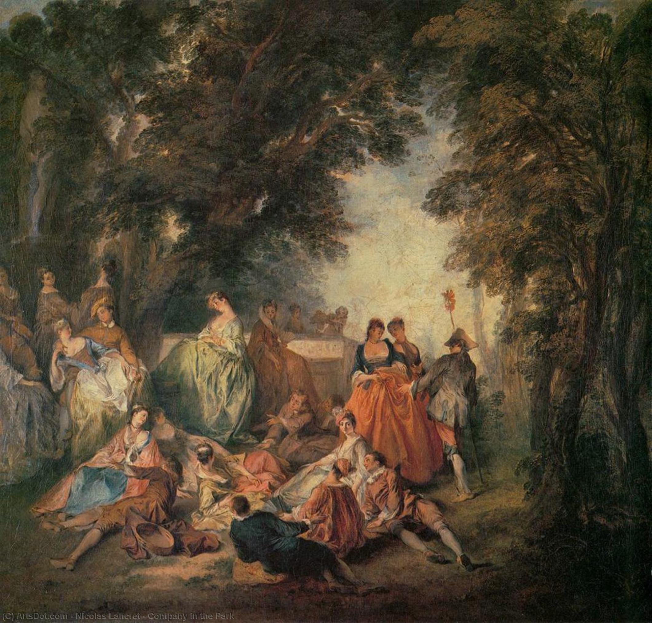 Company In The Park — Nicolás Lancret