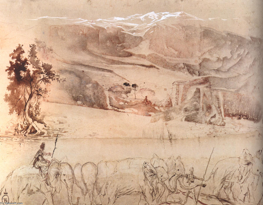 Hannibal Überquert Den Aps — Salvador Dalí