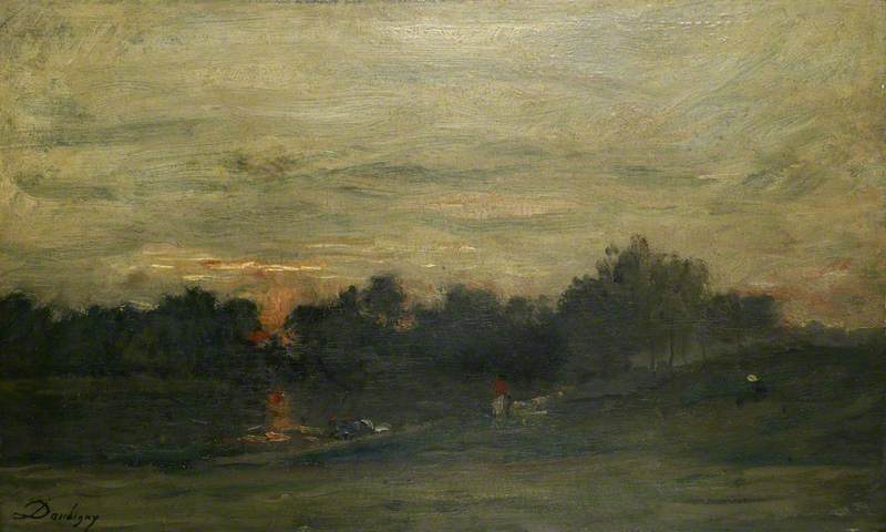 Landscape Sunset — Charles-françois Daubigny