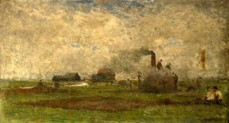 Digging And Drying Peat — Arthur George Bell