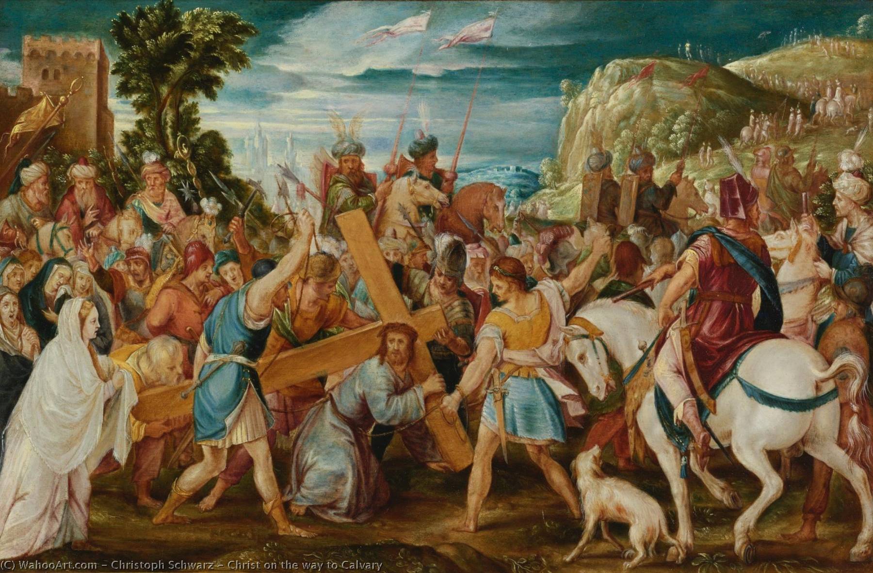Christ On The Way To Calvary — Christoph Schwarz