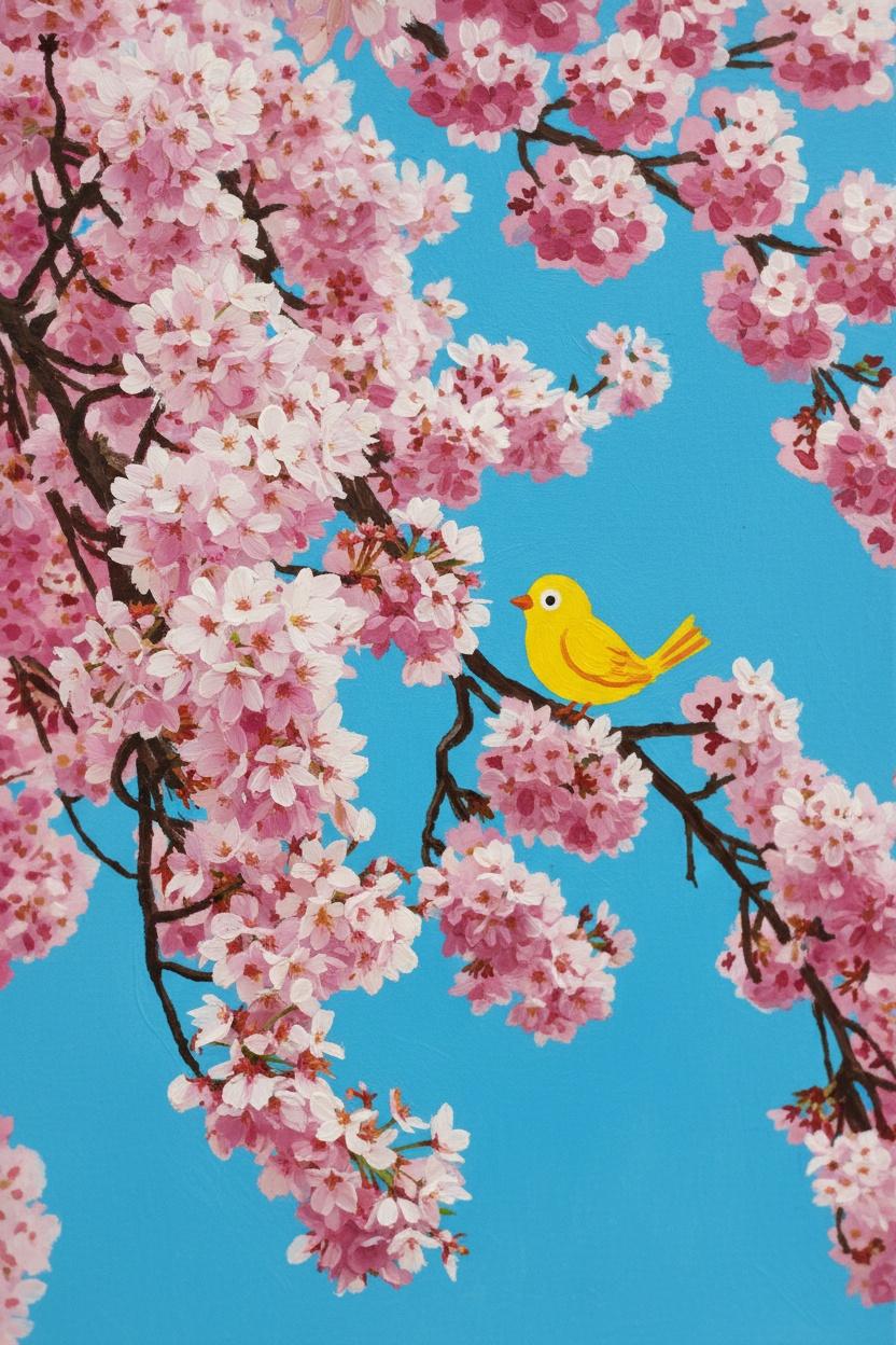 Azure Serenity: The Gilded Bloom — Loïc Hamon