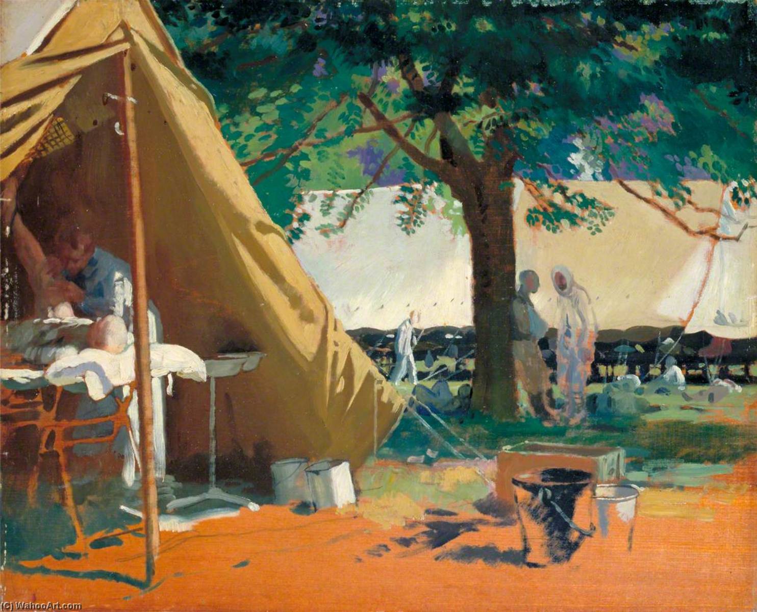 German Sick Captured At Messines, In A Canadian Hospital — Sir William Newenham Montague Orpen