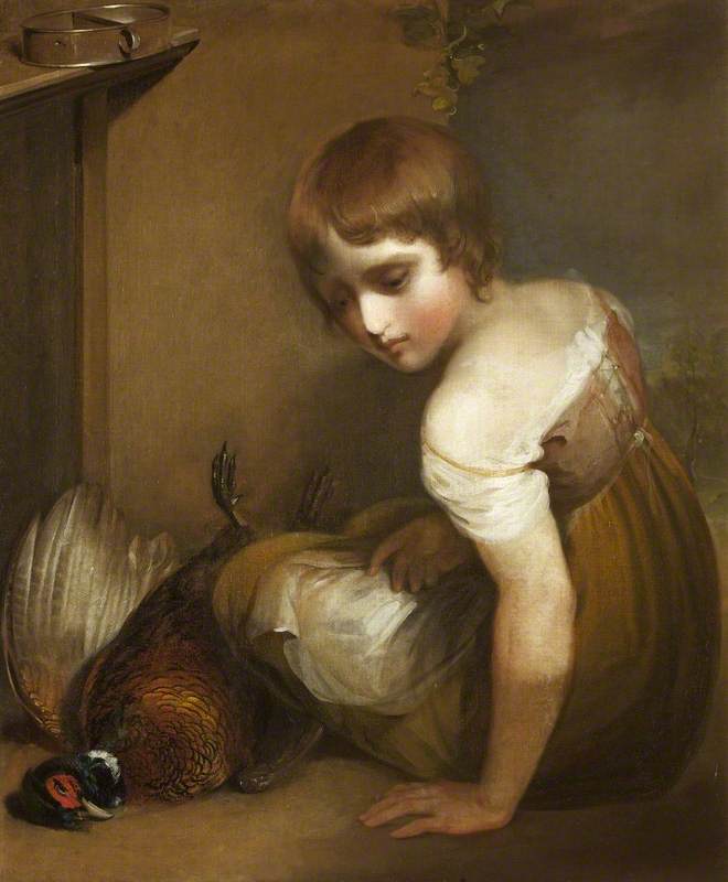 A Girl Deploring The Death Of A Pheasant — Henry Thomson