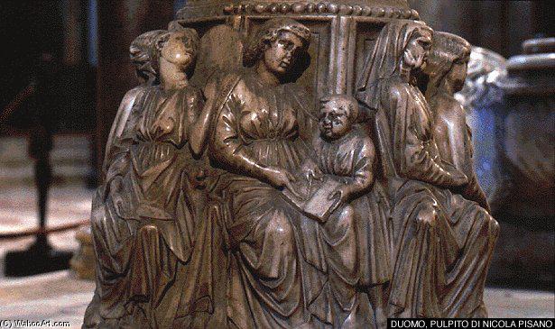 Pulpit (detail) — Никола Пизано