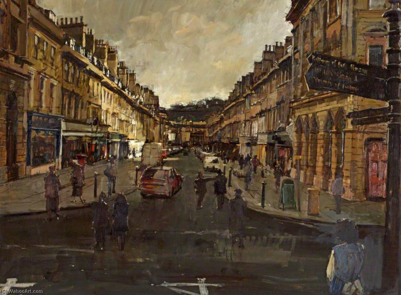 A Glimpse Of Sun On Milsom Street, Bath — Peter Brown