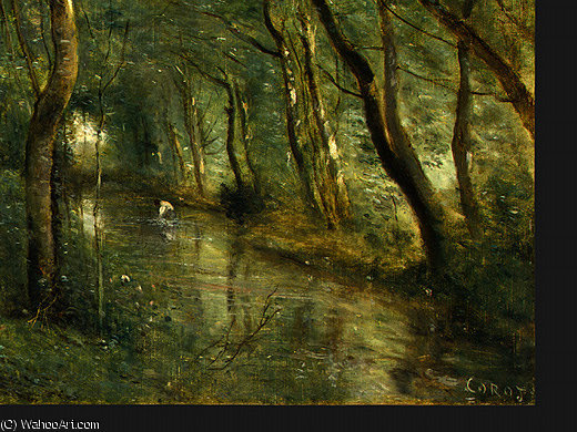 The Eel Gatherers (detail - ) — Jean-baptiste-camille Corot