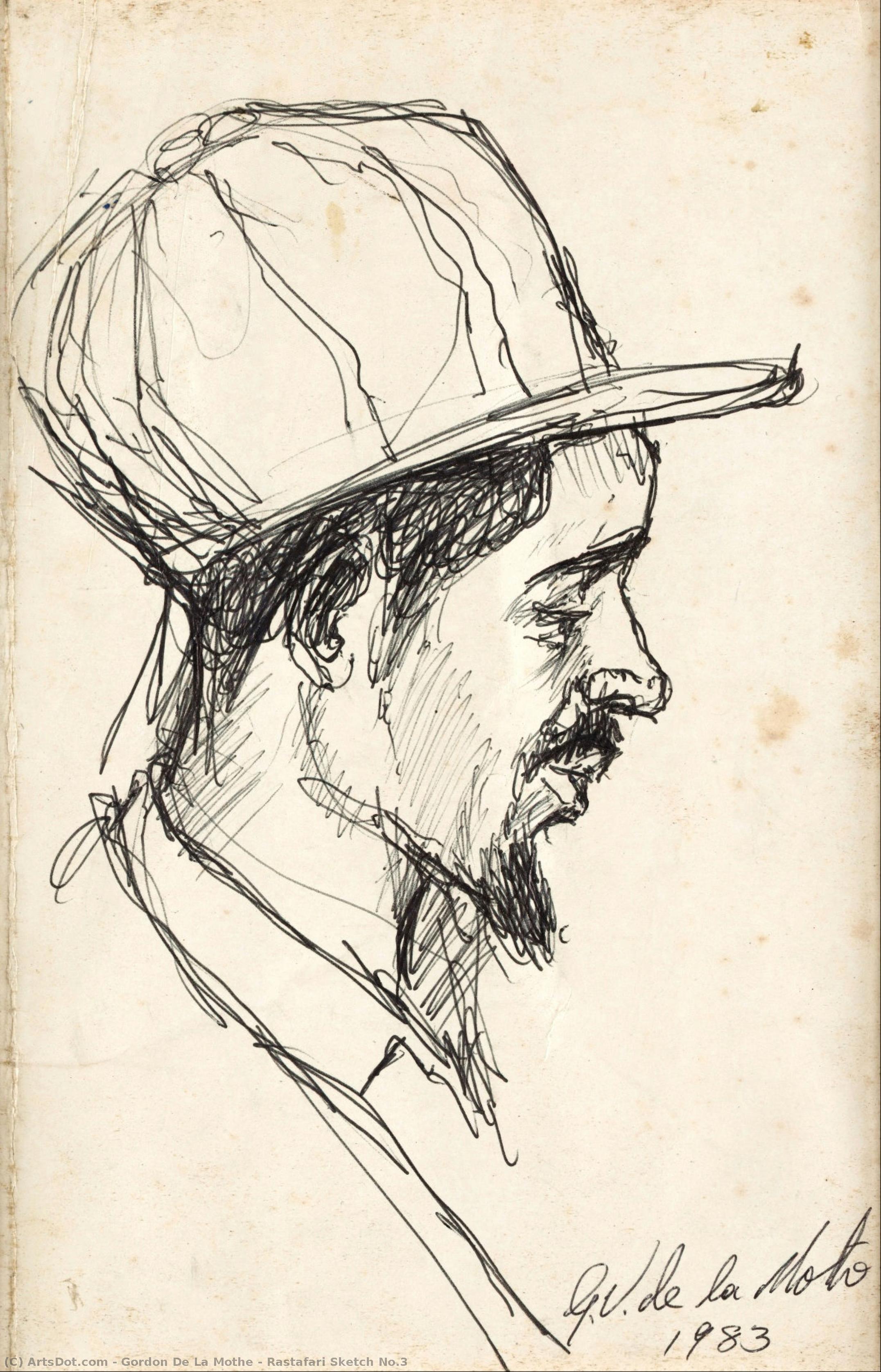 Rastafari Sketch No.3 — Gordon De La Mothe