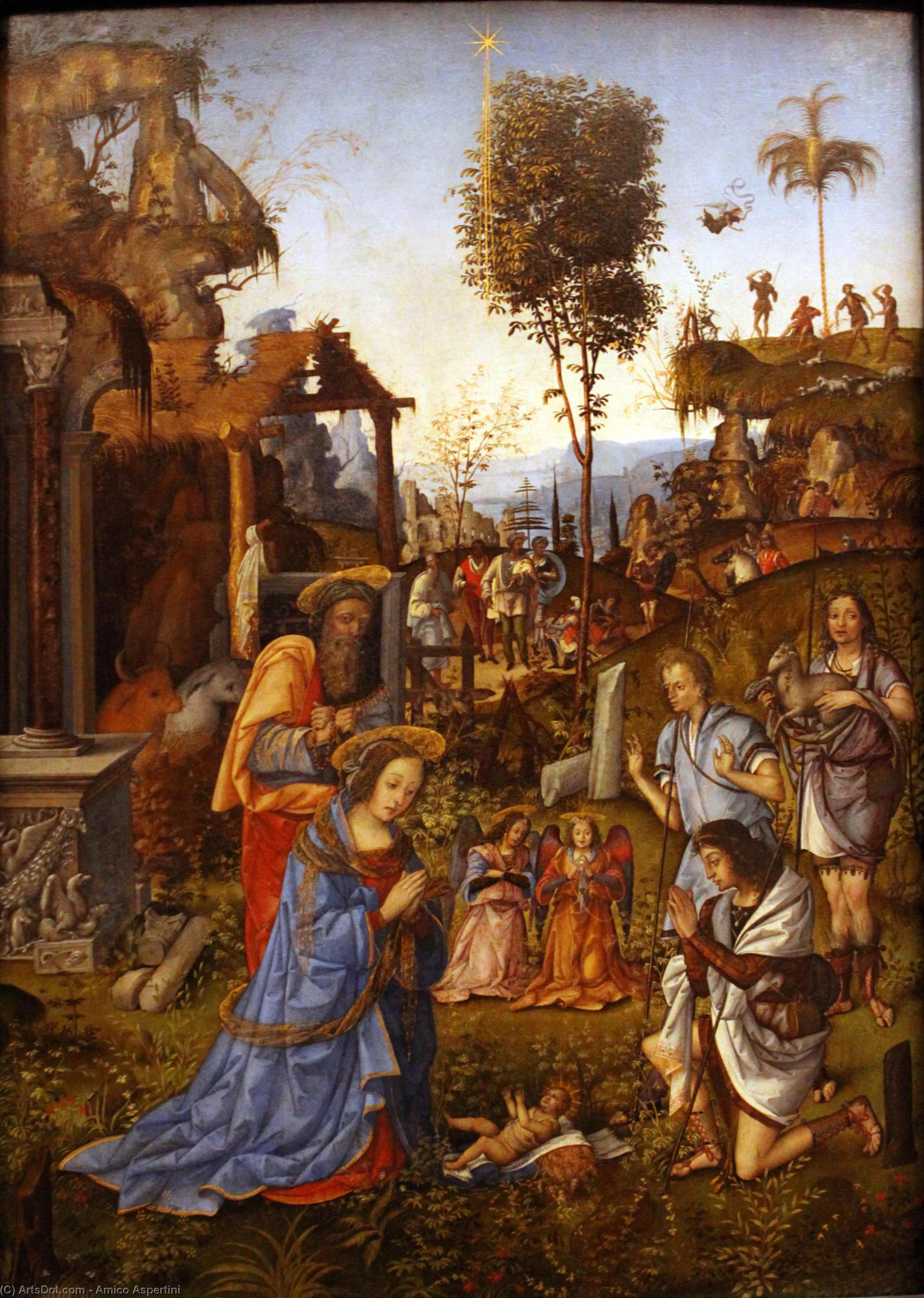 The Adoration Of The Shepherds — Amico Aspertini