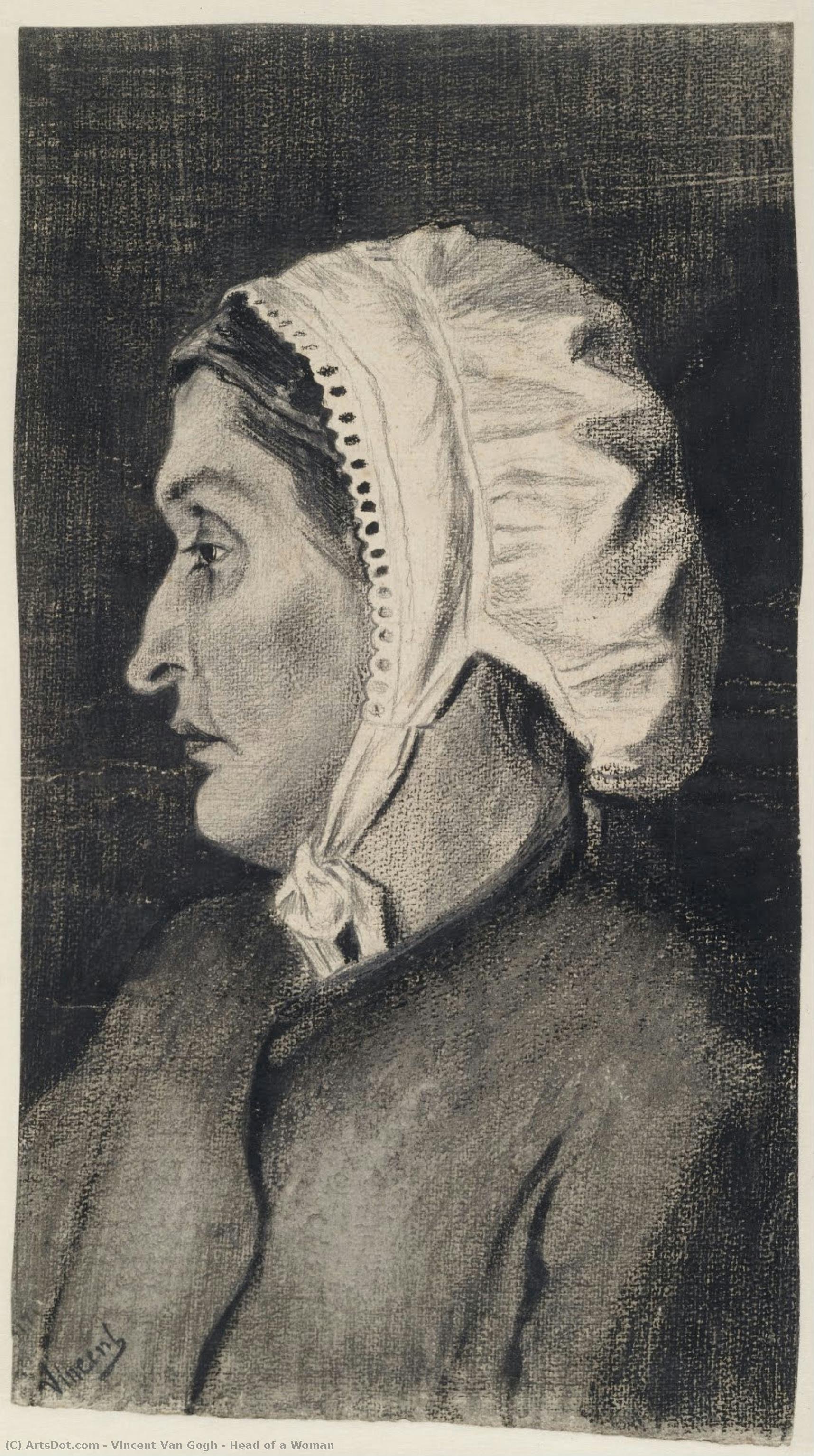 Head Of A Woman — Vincent Willem Van Gogh