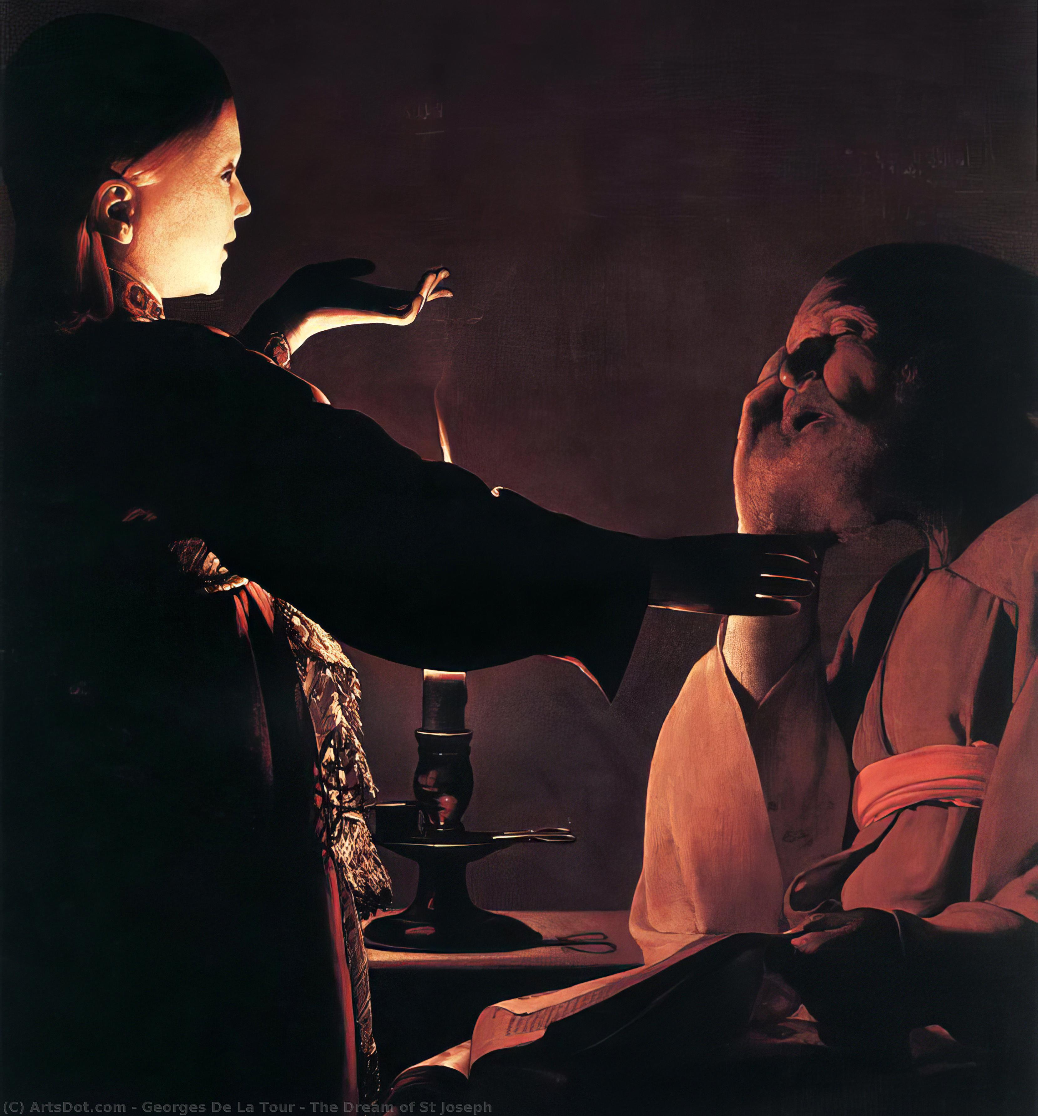 The Dream Of St Joseph — Georges De La Tour