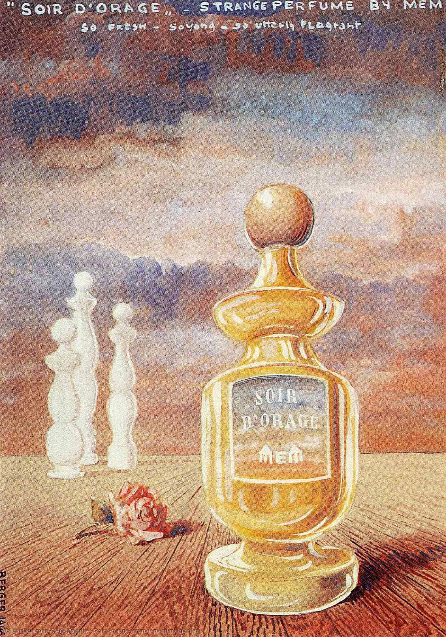 Noche De Tormentas Y Aroma Misterioso — René Magritte