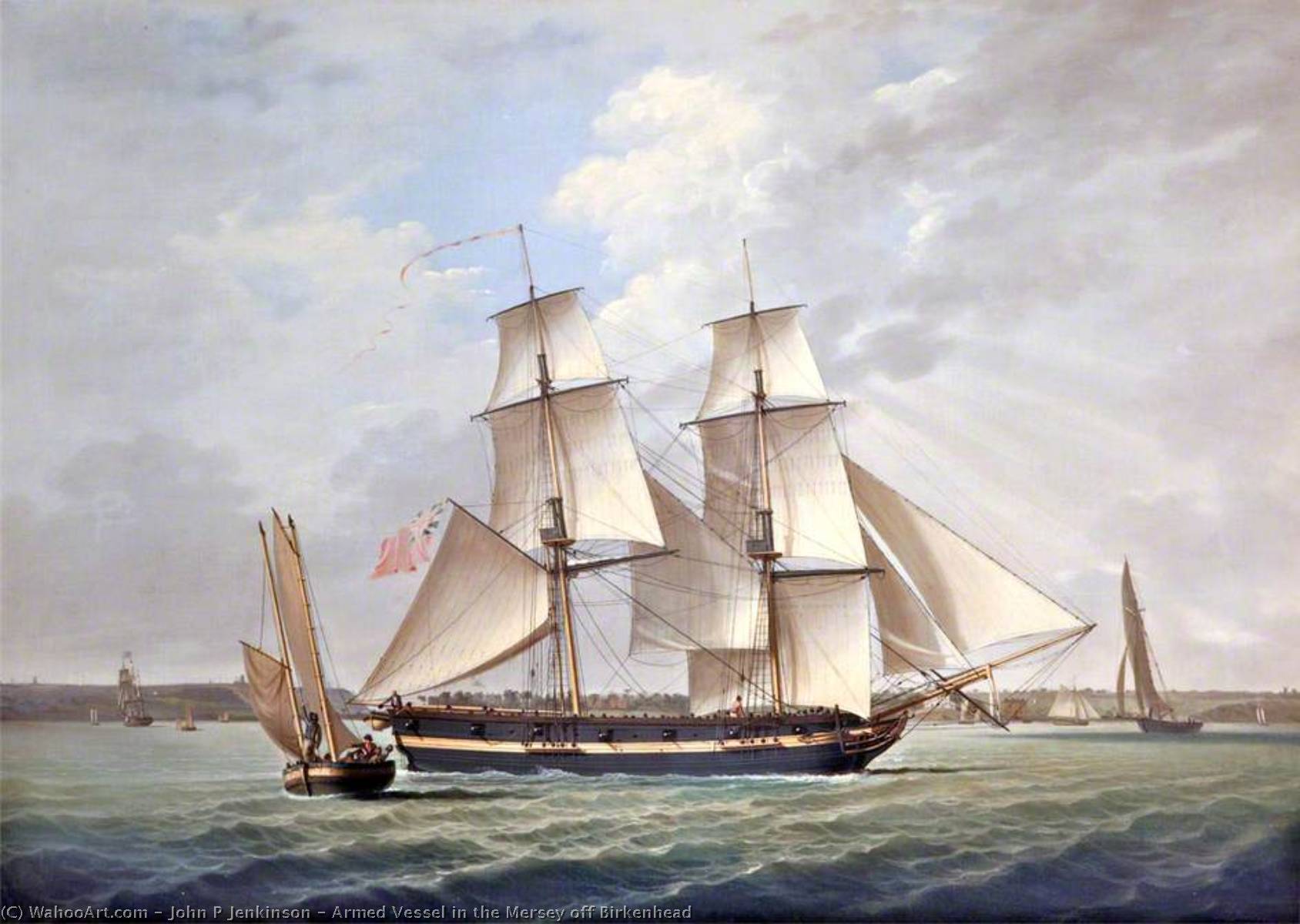 Armed Vessel In The Mersey Off Birkenhead — John P Jenkinson