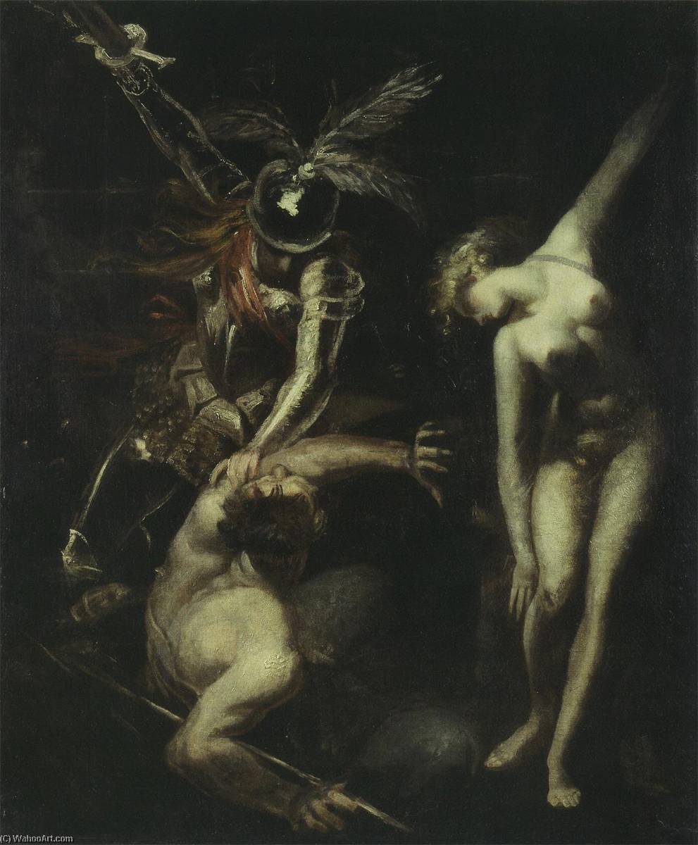 Britomart Delivering Amoretta From The Enchantment Of Busirane — Johann Heinrich Füssli