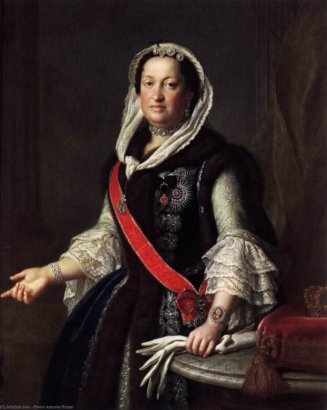 Königin Maria Josepha, Gemahlin Von König August Iii. Von Polen — Pietro Antonio Rotari