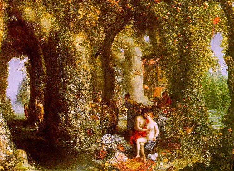 A Fantastic Cave Landscape With Odysseus ^ Calypso — Jan Brueghel The Elder