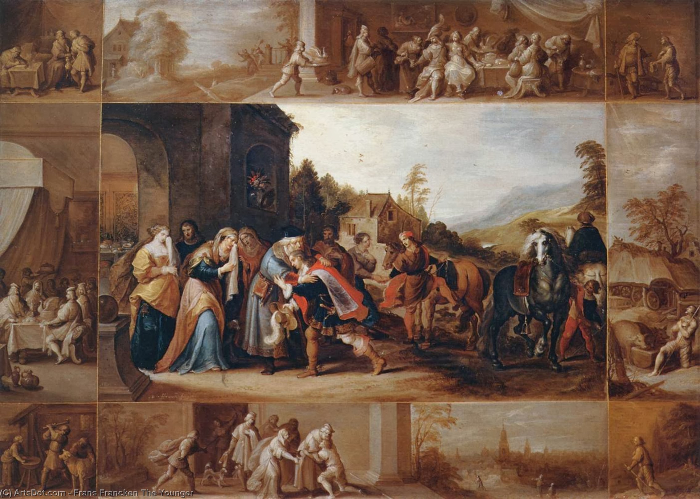 La Parábola Del Hijo Pródigo — Frans Francken El Joven