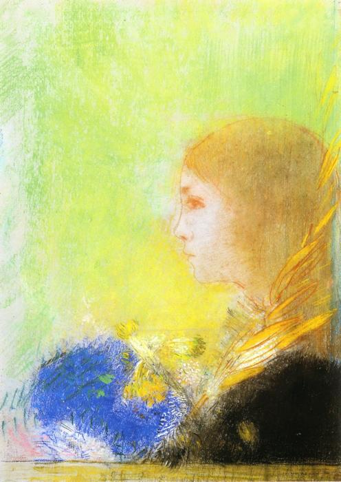 Profile Of A Young Girl — Odilon Redon