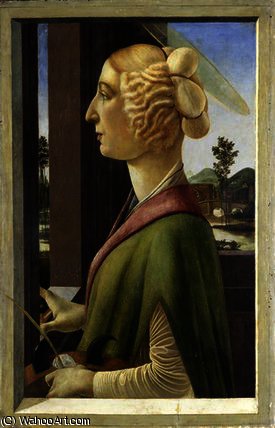 Portrait Of A Young Woman With Attributes Of St. Catherine — Sandro Botticelli